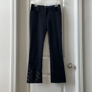 Express low rise flare and stretch dress pants in black